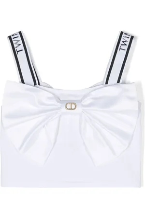 Twin-Set Top corto con detalle de lazo