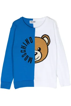 Moschino Jersey con logo en intarsia y diseño colour block
