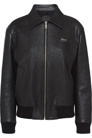 Prada Chaqueta con efecto de piel de cocodrilo