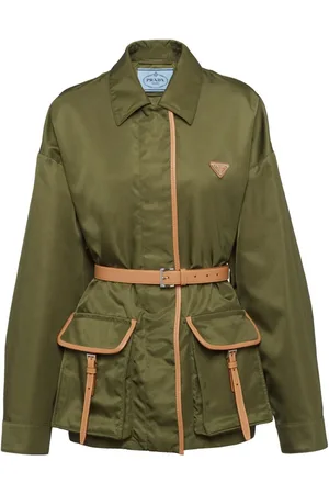 Prada Chaqueta Re-Nylon con cinturón