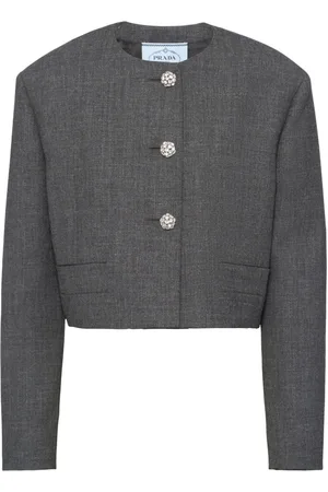 Prada Chaqueta vaquera corta con botones