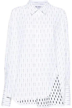 The Attico Camisa asimétrica a rayas