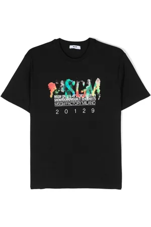 Msgm Camiseta con logo estampado