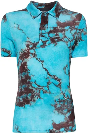 Louisa Ballou Polo con estampado gráfico