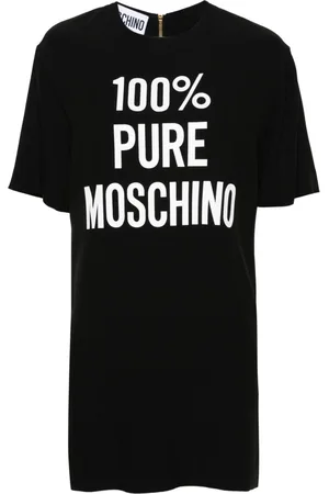 Moschino Vestido corto con logo estampado