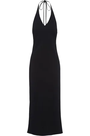 Prada Vestido midi con cuello halter