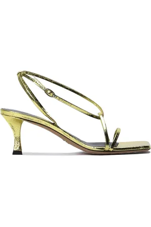 Proenza Schouler Sandalias metalizadas con tacón de 60 mm