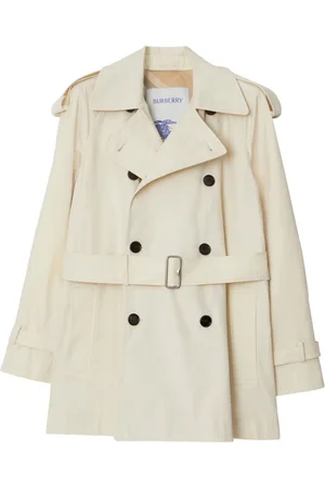 Burberry Gabardina corta con cinturón