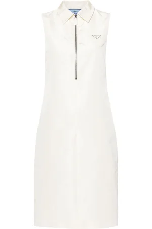 Prada Vestido con logo triangular