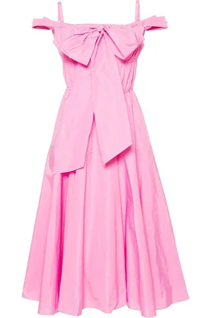 Patou Vestido de cóctel midi con detalle de lazo