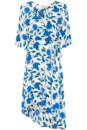 Diane von Furstenberg Vestido corto cruzado