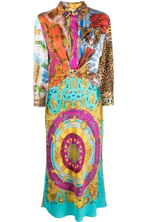 Moschino Vestido midi con estampado gráfico