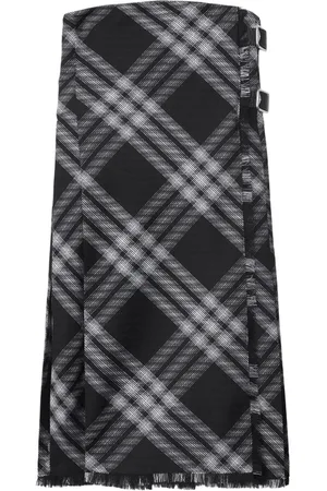 Burberry Vestido corto cruzado a cuadros