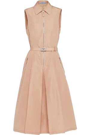 Prada Vestido midi con cinturón