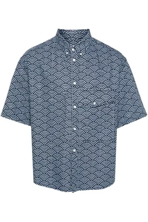 Kenzo Falda vaquera con estampado Seigaiha