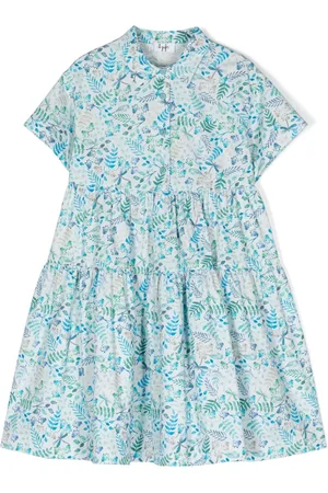 Il gufo Vestido camisero con estampado floral