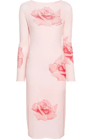 Kenzo Vestido midi plisado