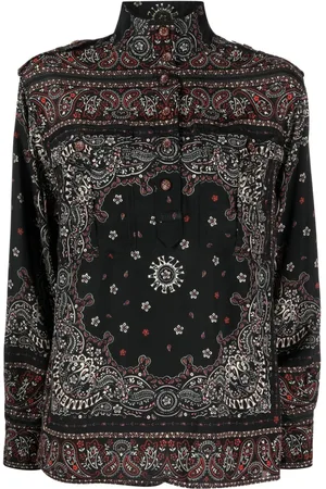 ZIMMERMANN Blusa Utility con estampado de cachemira