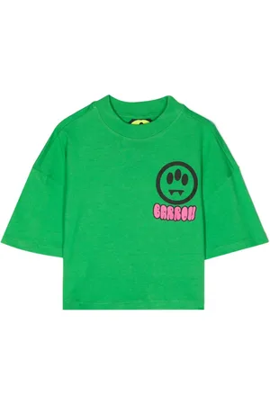 BARROW Top corto con logo estampado
