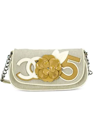 CHANEL Bolso de hombro Camellia Flap pequeño 2005
