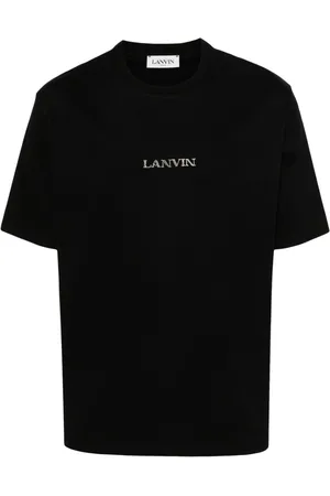 Lanvin Camiseta de algodón con logo bordado