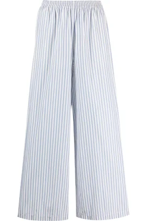 FORTE FORTE Pantalones anchos a rayas