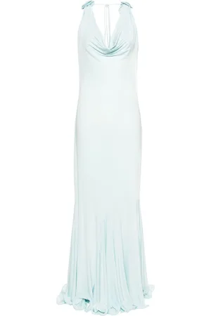 MAGDA BUTRYM Vestido largo con apliques florales
