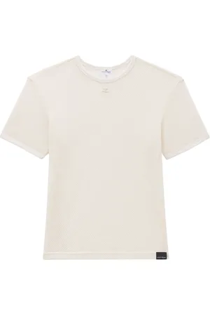 Courrèges Camiseta con logo bordado