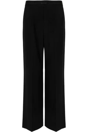 Msgm Pantalones anchos con logo en la cinturilla