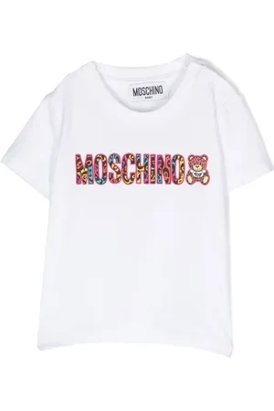 Moschino Camiseta con logo de goma