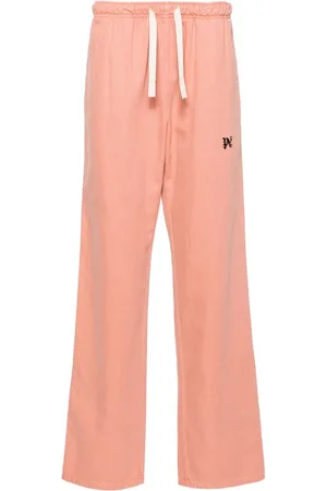 Palm Angels Pantalones rectos de talle medio