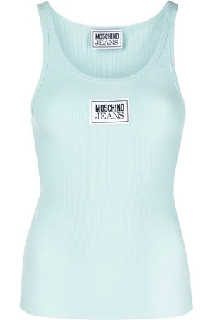 Moschino Camiseta de tirantes con parche del logo