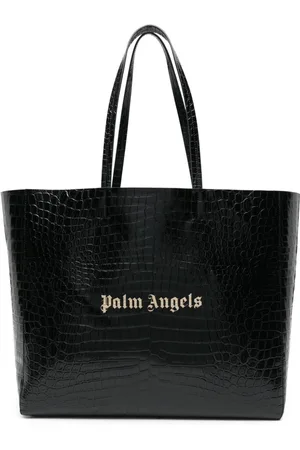 Palm Angels Bolso shopper con aplique del logo