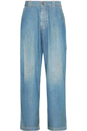 Maison Margiela Vaqueros anchos de talle medio