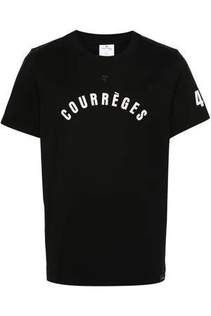Courrèges Camiseta con logo estampado