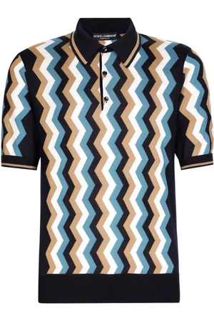 Dolce & Gabbana Polo con motivo en zigzag