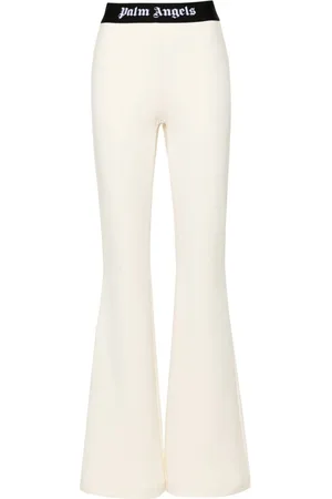Palm Angels Pantalones de chándal acampanados con logo
