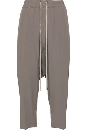 Rick Owens Pantalones capri de tiro caído