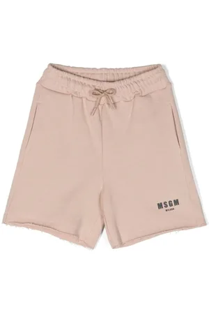 Msgm Bermudas con acabado envejecido