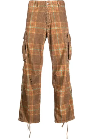 ERL Pantalones anchos a cuadros