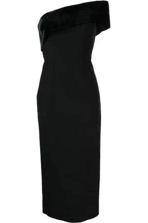 Roland Mouret Vestido midi asimétrico
