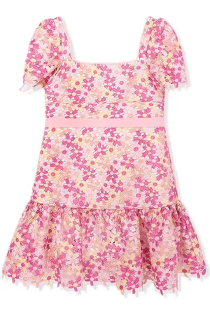 Marlo Vestido acampanado con bordado floral