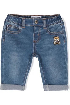 Moschino Vaqueros stretch con parche Teddy Bear