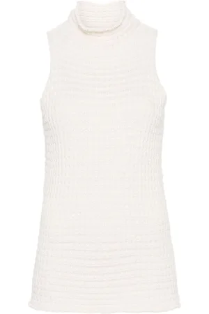 Jil Sander Top con cuello alto