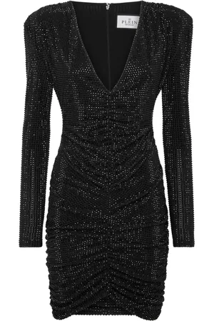 Philipp Plein Vestido corto con hombreras
