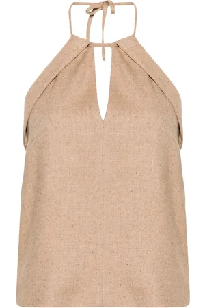 REMAIN Top con cuello halter y escote en V