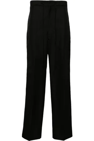Maison Margiela Pantalones anchos de talle alto