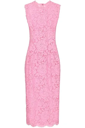 Dolce & Gabbana Vestido midi con encaje floral