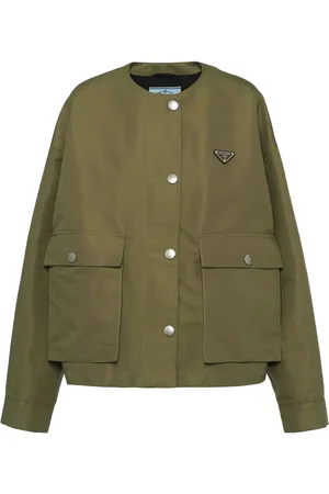 Prada Chaqueta tipo blusón con logo triangular
