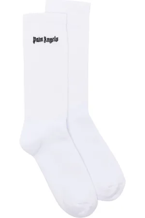Palm Angels Calcetines con logo bordado